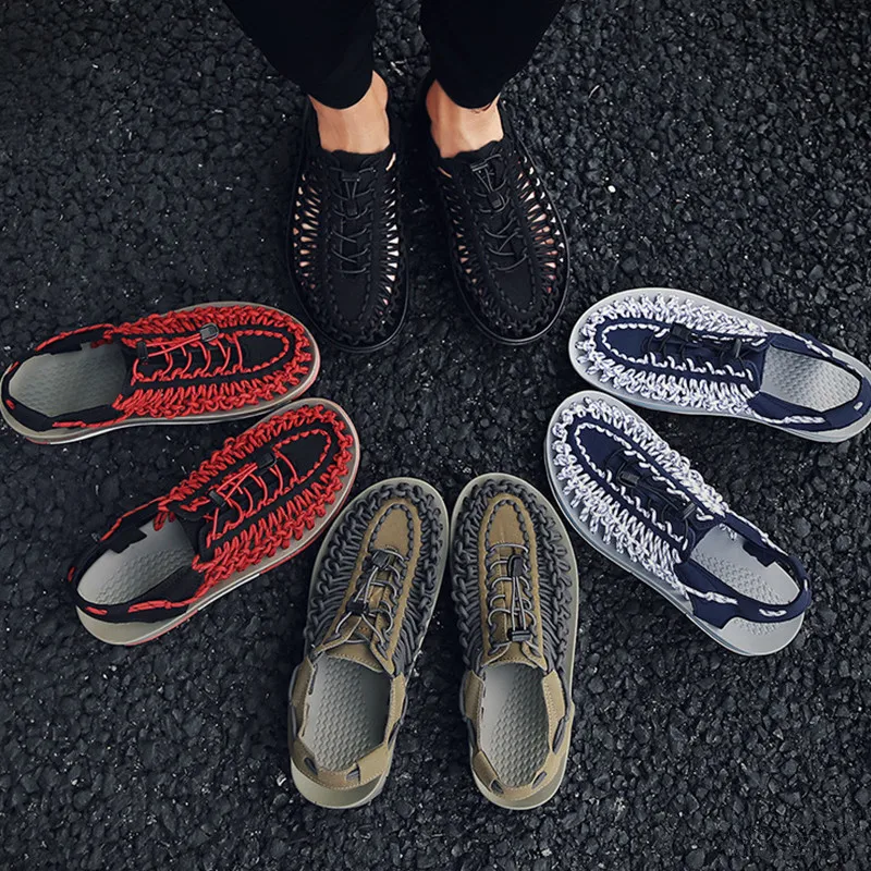 LIN KING/Новинка Одежда высшего качества для мужчин на каждый день женские сандалии