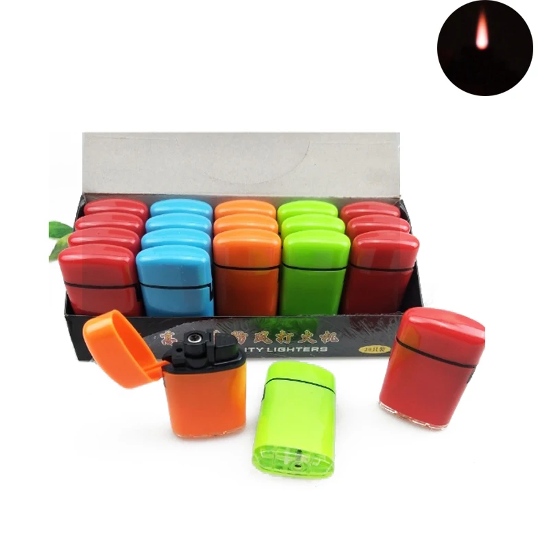 Реактивный фонарь зажигалка многоразового использования красное пламя газовые