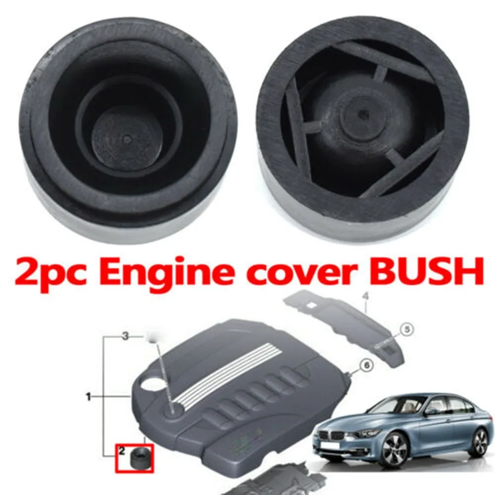 

For Mini Bmw 1 2 3 4 5 6 7 X1 X3 X4 X5 X6 Car Engine Dust Cover 2pcs Engine Cover Rubber Mount Bush 7799108 11147799108