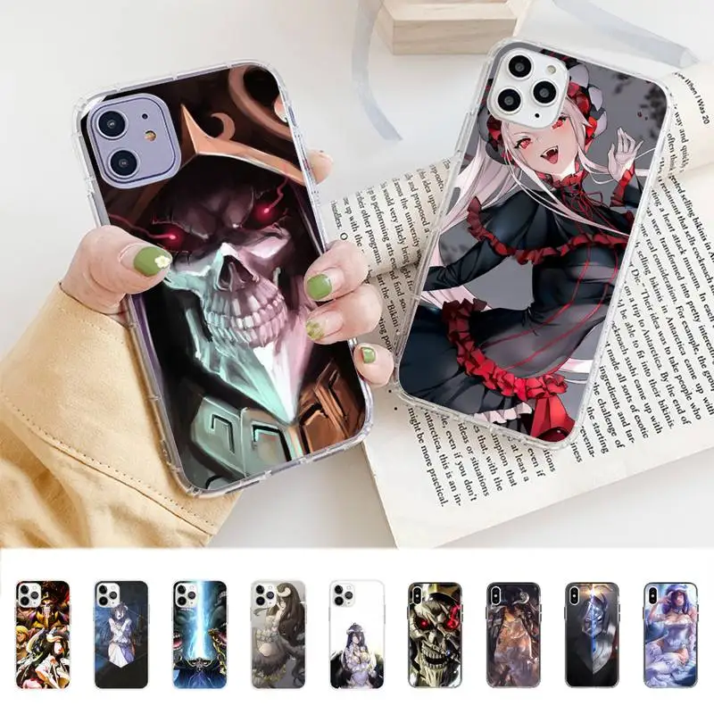 

Anime Overlord Phone Case for iphone 13 11 12 13 mini pro XS MAX 8 7 6 6S Plus X 5S SE 2020 XR case
