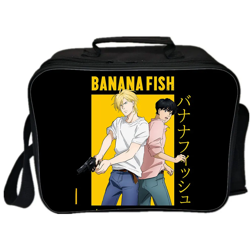 Портативный Ланч-бокс с термоизоляцией, аниме Банановая рыба, сумка для бенто, школьный контейнер для хранения еды