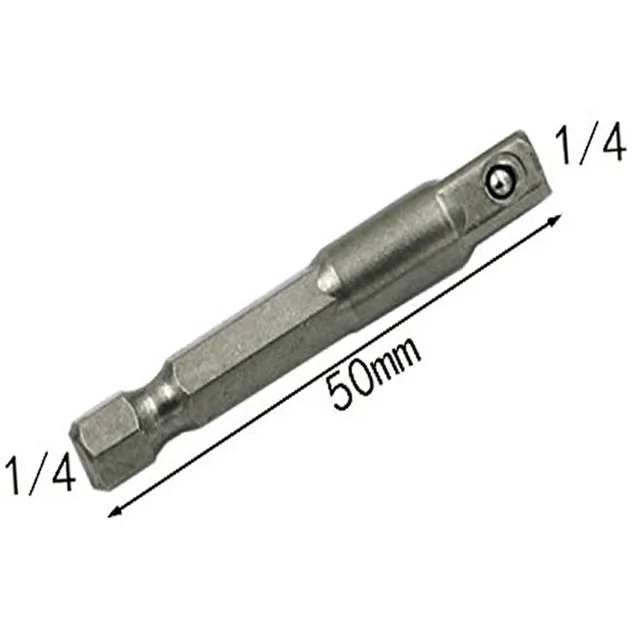 

Chrome Vanadium Steel Socket Adapter Set Hex Shank 1/4" 3/8" 1/2" Extension Drill Bits Bar Set Power Tools TF003