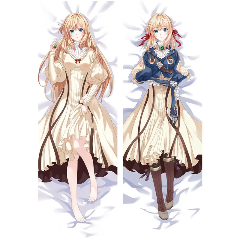 

2WAY Anime Violet Evergarden Dakimakura Case Reba Buhr Pillow Covers Life- Sized Body Hugging Pillow Case Manga Otaku Gift 2WAY