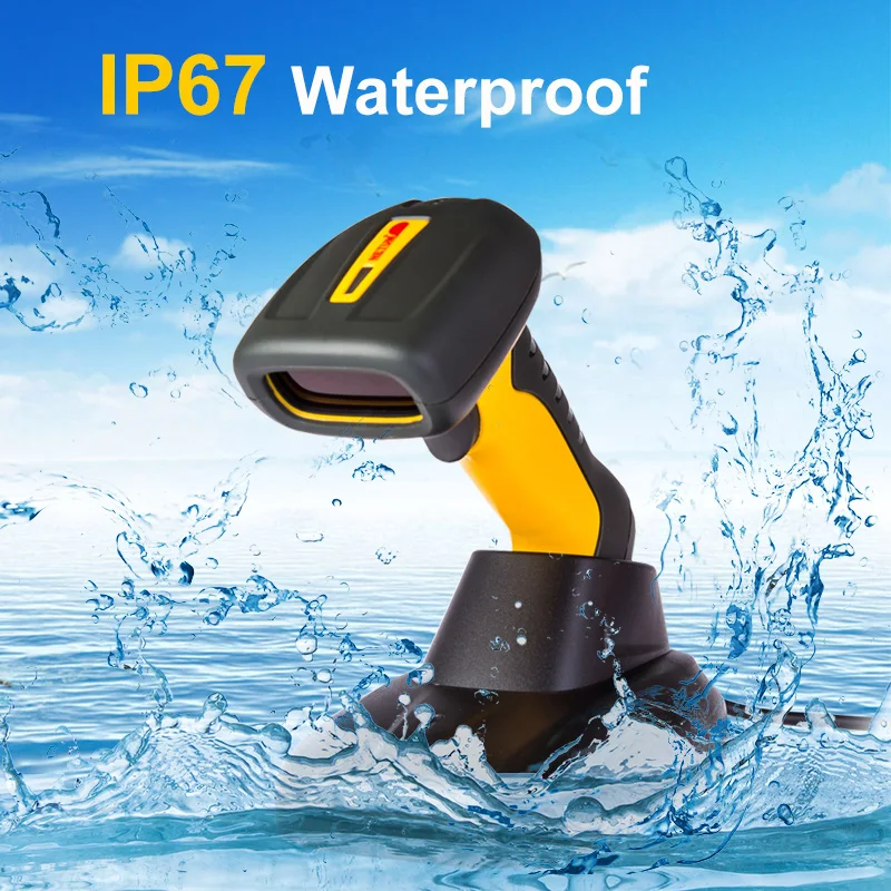 Проводной портативный сканер штрих кодов 2D COMS водонепроницаемый USB QR считыватель