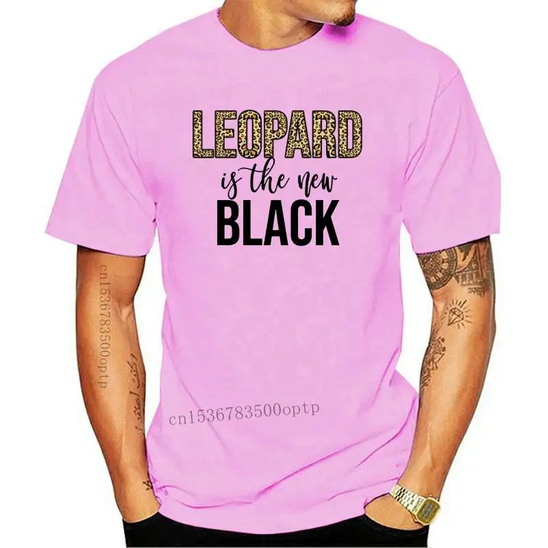 

New Leopard is the 2021 black Women tshirt Cotton Casual Funny t shirt Gift For Lady Yong Girl Top Tee PM-42