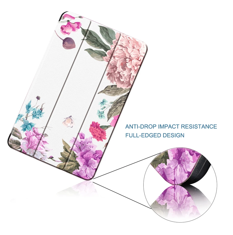 MTT Flower чехол для планшета для iPad Pro 12,9 '' из искусственной кожи откидная подставка смарт-чехол защитный чехол A1584 A1652 A1670 A1671