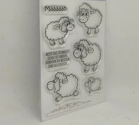 Прозрачный штамп в виде немецкой овцы для скрапбукинга, Прозрачная силиконовая резина, сделай сам, декор для фотоальбома 0533