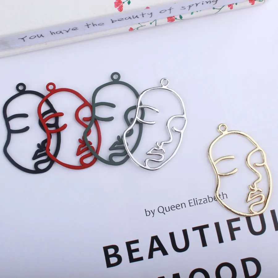 10 шт. золото/серебро Цвет и резиновый лаковый полые уход за кожей лица прелести