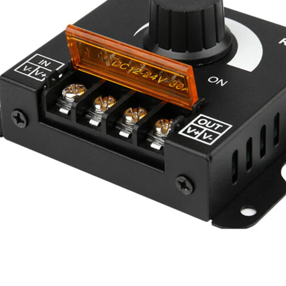DC12V-24V PWM Digital Dimmer 30A Dimmer with Knob ON / OFF Switch Adjustable Brightness for LED Light Bar LED Dimmer