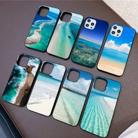 sea blue sky beach phone case for iphone 11 8 7 6 6s plus x xs max 5 5s se 2020 xr 11 pro diy capa