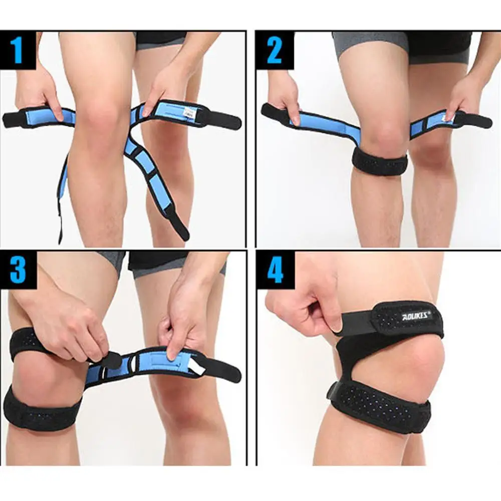 Регулируемая спортивная Снэпбэк Кепка наколенник защита Надколенник Поддержка