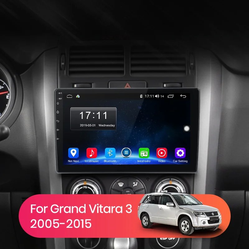 Автомагнитола AWESAFE PX9 для Suzuki Grand Vitara 3 2005-2015 2007 2008 мультимедийный видеоплеер с GPS 2din