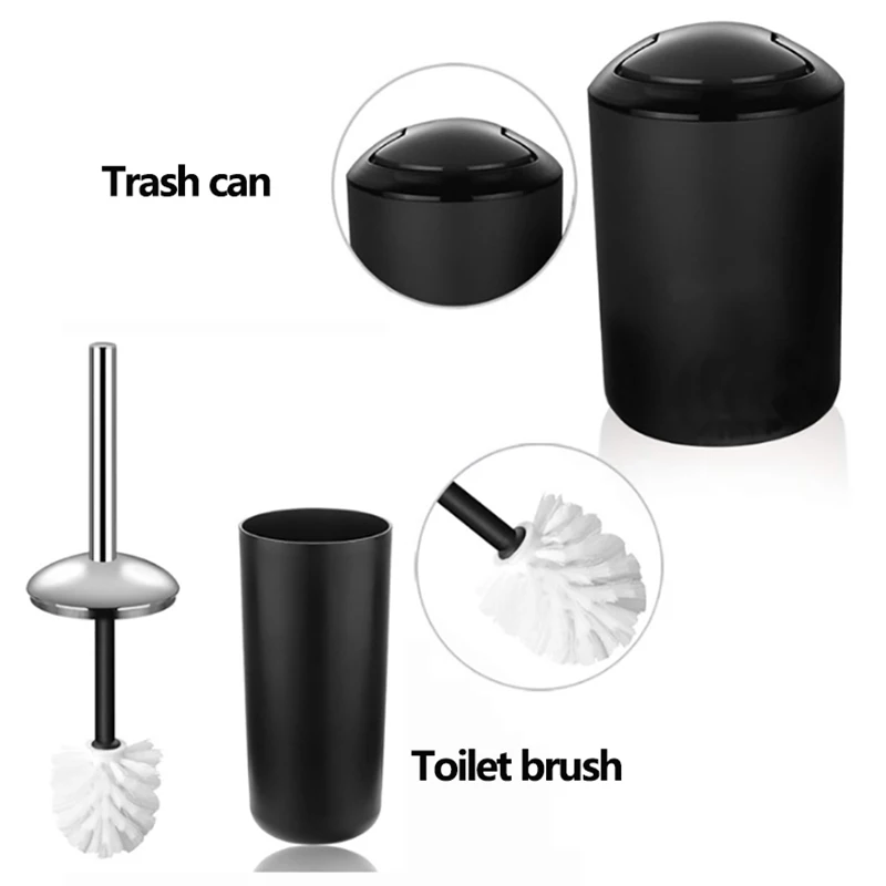 6 шт. пластиковые аксессуары для ванной комнаты Набор держатель зубных щеток мыло