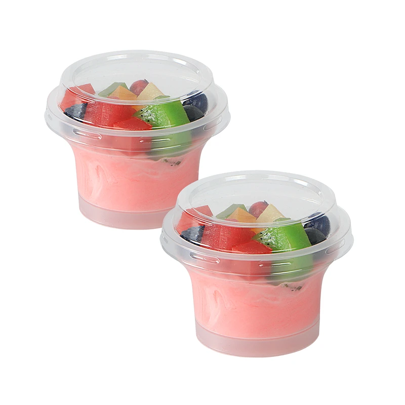 50 шт. 75 мл одноразовые пудинг стаканчик с крышкой для кубиков льда приготовления