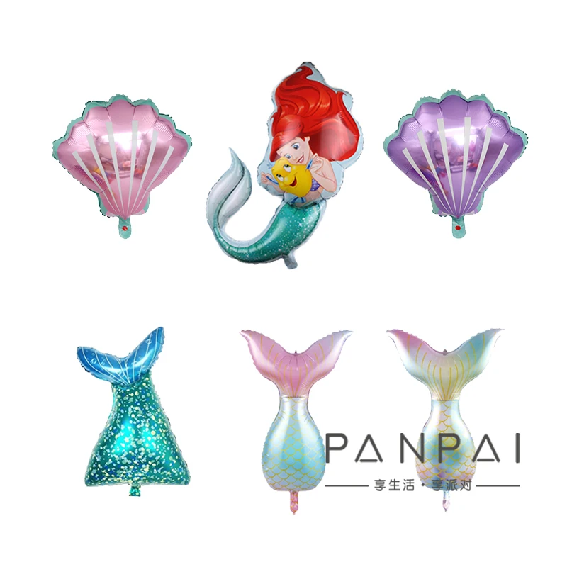 Русалка Алюминиевые шарики для свадебного украшения вечерние принадлежности