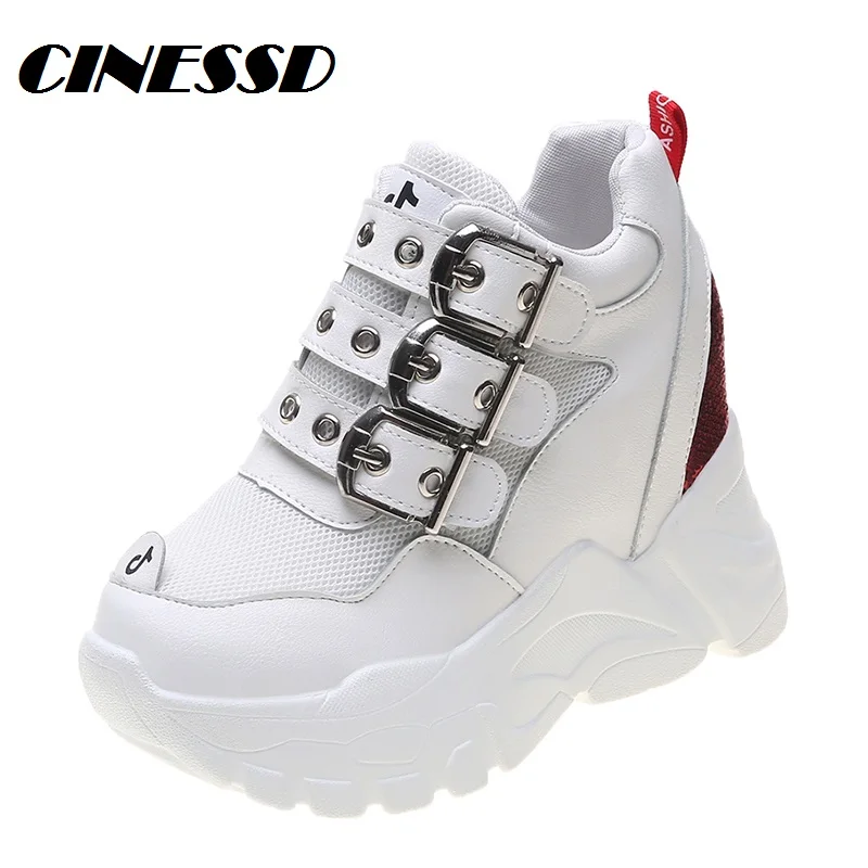 

Web celebrity raised platform muffin daddy shoes9cm 2020 female ins fashion new autumn female sportswear shoes women heels