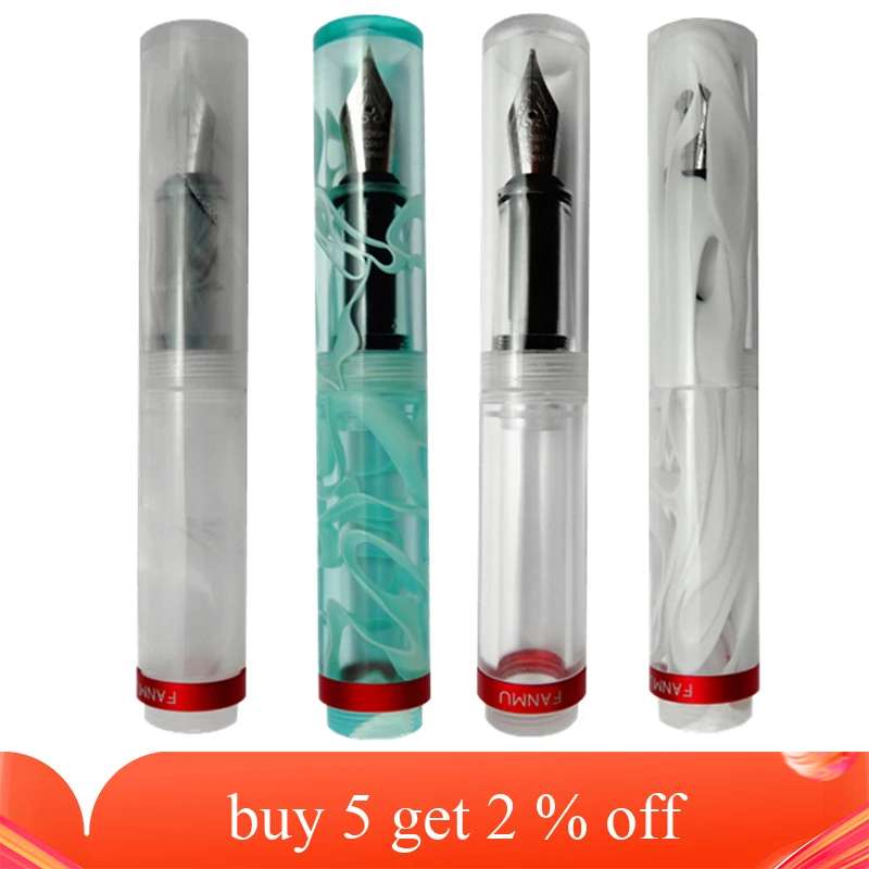 Wancai FUNMU мини перьевая ручка прозрачный карман-Размеры путешествия короткие Pen F
