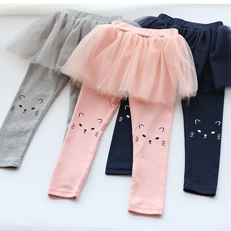 Весна Осень 2020 От 2 до 10 лет в Корейском стиле детские длинные капри с рисунком