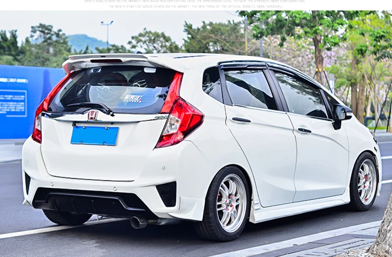 Задний спойлер для Honda GK5 Fit / Jazz 2014 2015 2016 2017 высококачественный задний из АБС
