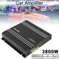 3800w class ab digital 2 channel car amplifiers aluminum alloy high power car stereo amplifiers subwoofer for car home truck hom