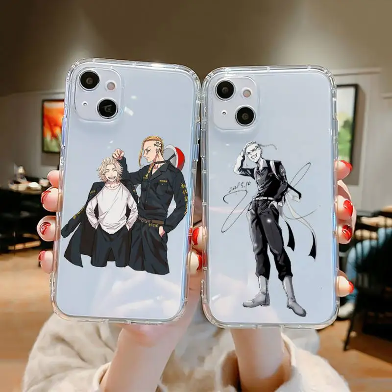 

Tokyo Revengers comics Phone Case For iPhone 13 12 11 8 7 Pro Max Plus X XS XR MINI transparent clear New