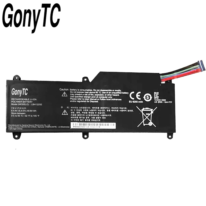 GONYTC LBH122SE 7 6 V 48.64WH новый оригинальный ноутбук Батарея для LG U460 U460-G U460-K.AH50K AH5DK U460-M.AFB5L