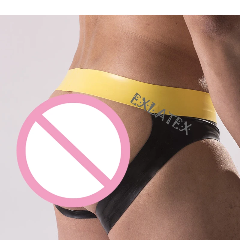 Мужское эротическое нижнее белье латексные трусы резиновые трусы-джоки с