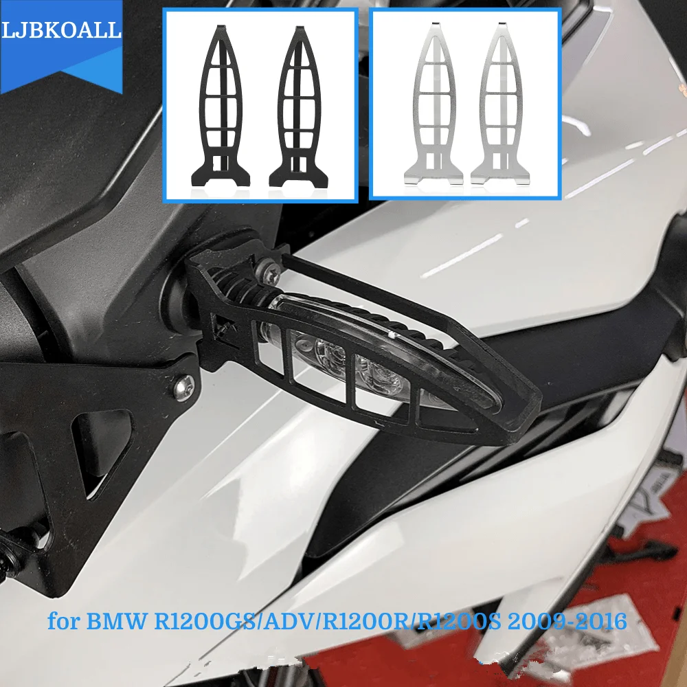

Motorcycle Front Turn Signal Light Shield Grill Protector For BMW R1200GS F800GS F800 GS F750G S1000RR F650GS 2012-2016