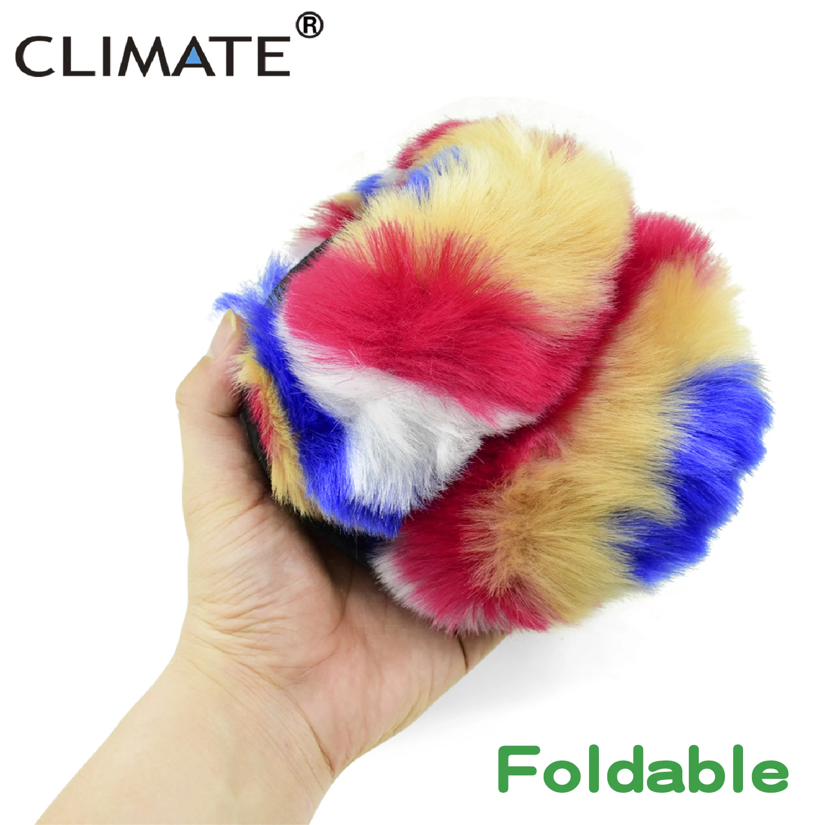 Климатические женские разноцветные наушники радужные складные для женщин