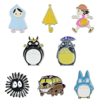 anime badges enamel brooches totoro lapel pins on backpack women cartoons hijab pins aesthetic decorative badge vintage brooches