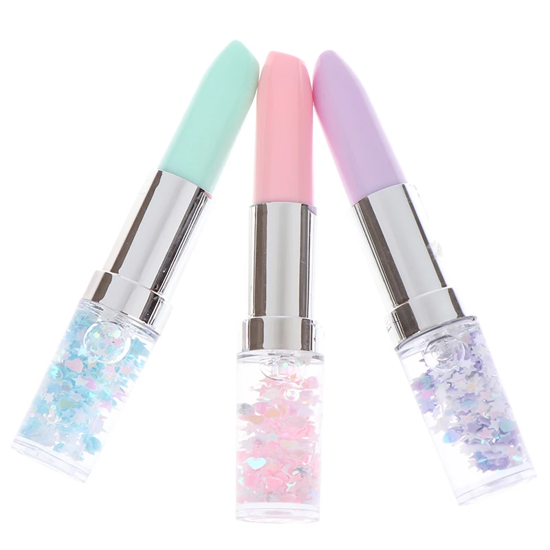 Гелевая ручка в форме губной помады конфетного Цвета 0 5 мм блестящая черная