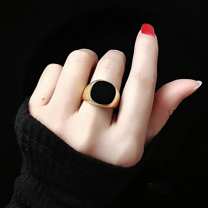 Покрыты золотом серебром черной эмалью кольцо модная обувь для мужчин в стиле