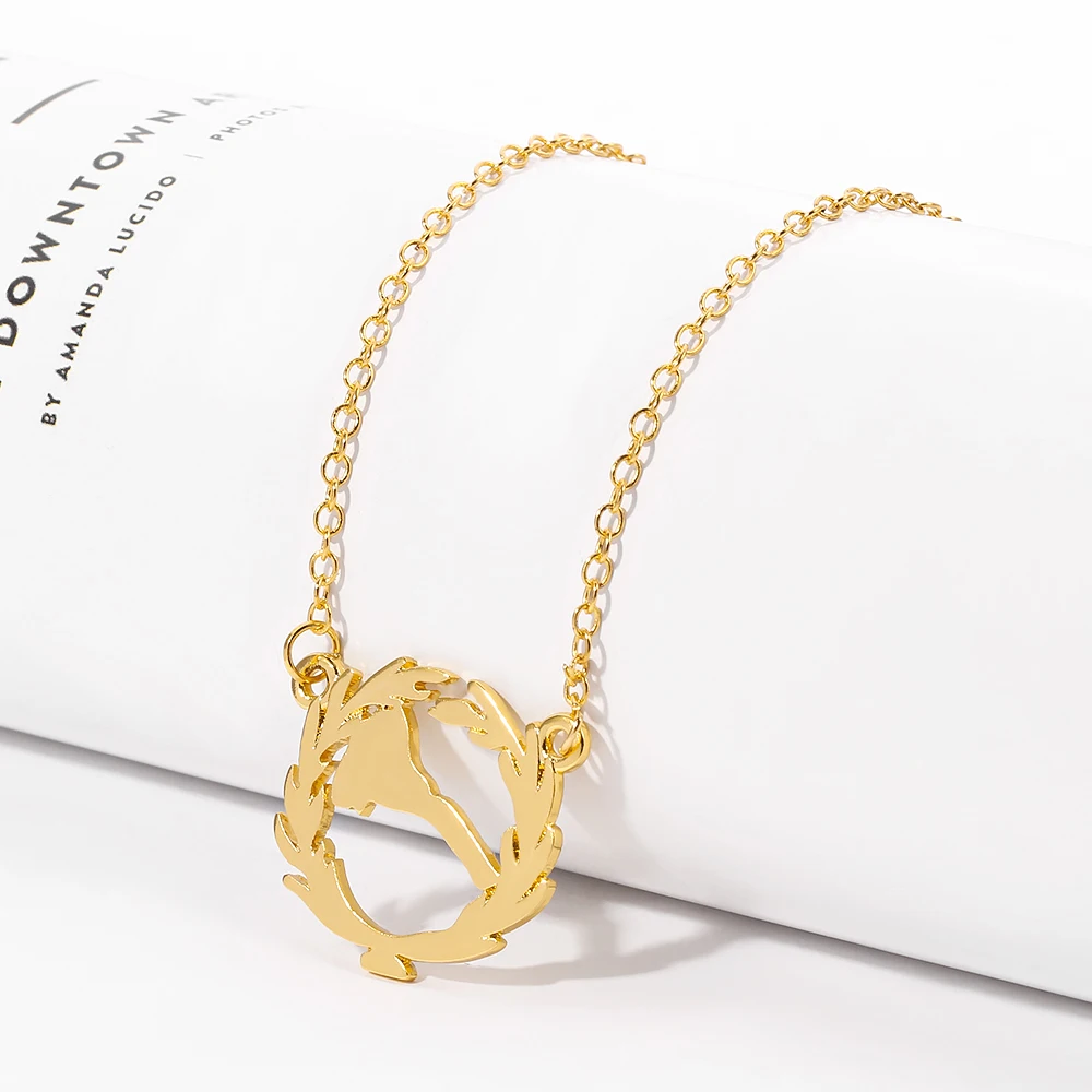 Карта Эритреи стандартные ожерелья для женщин и девушек золотистая цепочка в