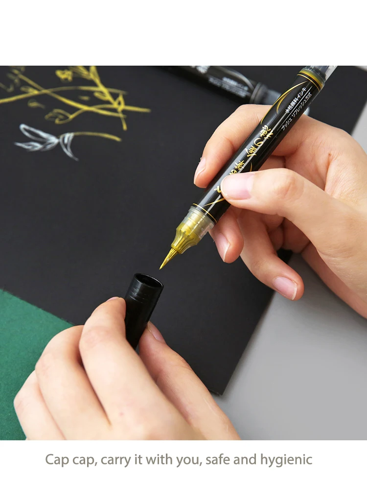 1 шт. Janpan Pentel Кисть ручка цветные маркеры zig каллиграфия ручка кисть маркеры рисунок пуля журнал искусство школьные принадлежности
