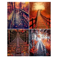 5d diy diamond painting landscape picture cross stitch gift squareround full drill embroidery mosaic art home decoration
