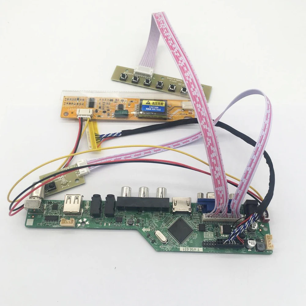 Latumab Новый HDMI + DVI VGA LP154WX7 TLA1 ЖК контроллер инвертор для платы комплект