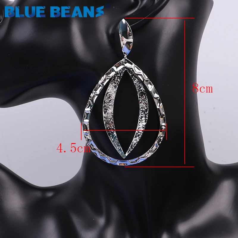 New Gold Color fashion Earrings for Women Metal Jewelry Drop Dangle Geometric big Earring Simple Earings Girls Statement Brincos | Украшения