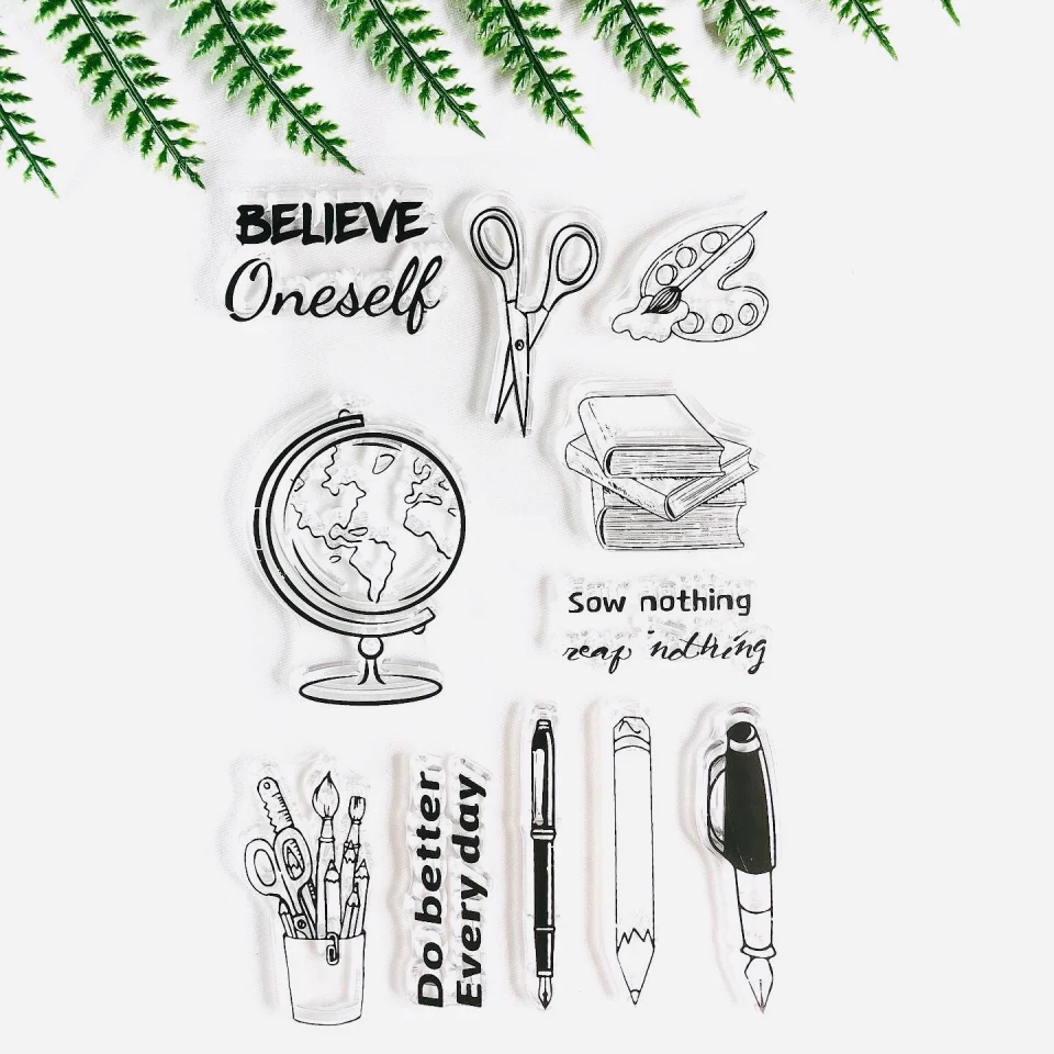 Дневник делать лучше каждый день прозрачное Силиконовое уплотнение штампа для DIY