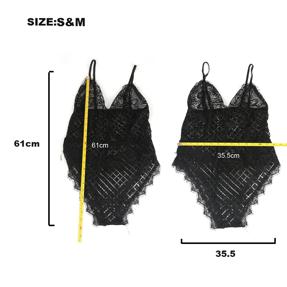 Комбинезон женский кружевной пикантный облегающий ромпер с вырезами Клубная