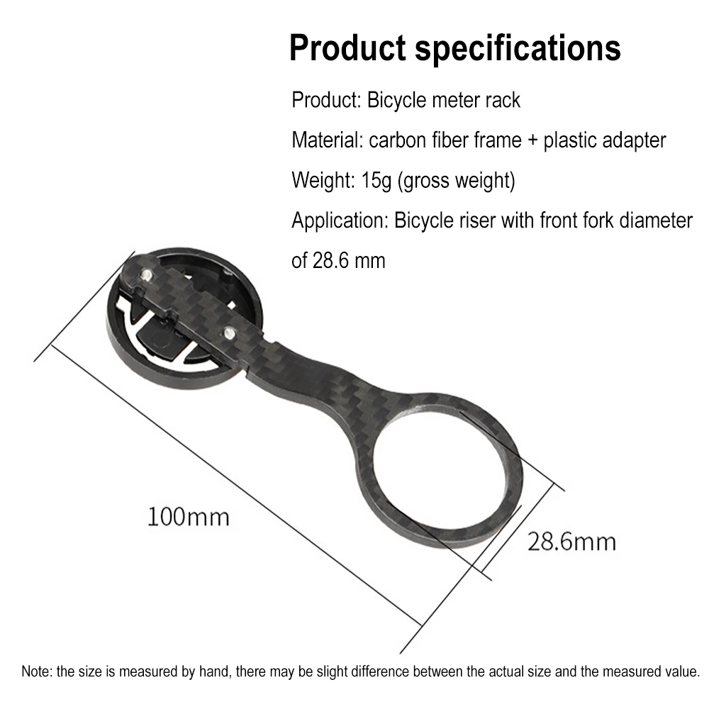 

GUB Carbon Fiber Bike Computer Holder Mount MTB Road Bicycle Stopwatch Bracket Stem Extend Adapter For Garmin/Bryton Accessories