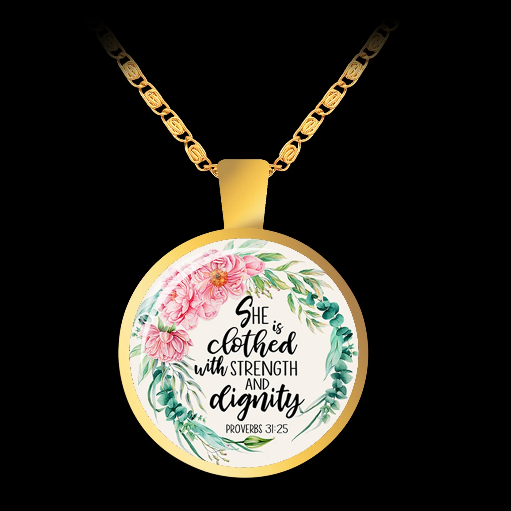 Вдохновляющее ожерелье в стиле Библии подвеска цепочка Христианский подарок