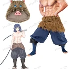 Костюм для косплея из аниме рассекающий демонов, силиконовая маска свиньи, костюм на Хэллоуин