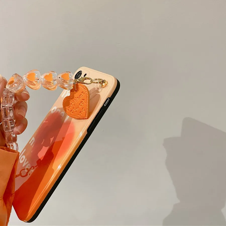 

Luxury Huawei Case Colorful Heart Chain Words Soft Watercolor Phone Cover For Huawei P30 P40 Pro Mate 30 40 pro Rubber Cover