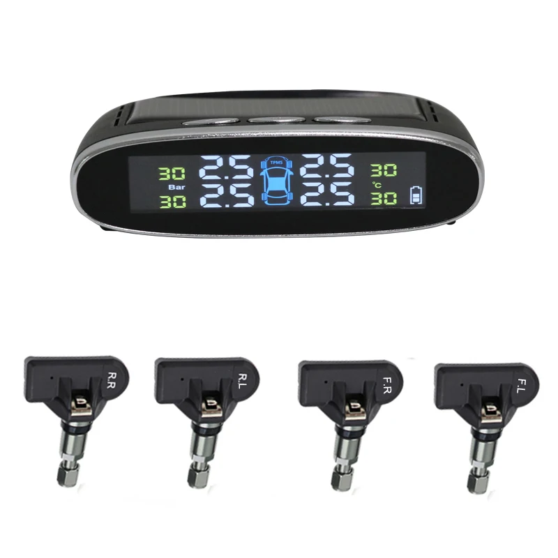 Система контроля давления в шинах TPMS IP036 на солнечной батарее беспроводная с 4