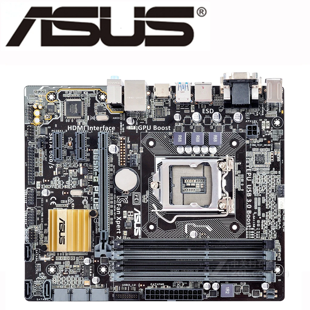 LGA 1150 ASUS B85M-G PLUS материнская плата Micro ATX B85M G системная DDR3 для Intel B85 32GB настольная SATA