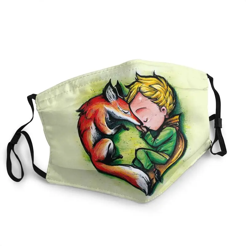 

Дышащая Маска Love The Little Prince Fox, классическая французская сказочная маска против смога, Пылезащитная маска, респиратор, маска для рта