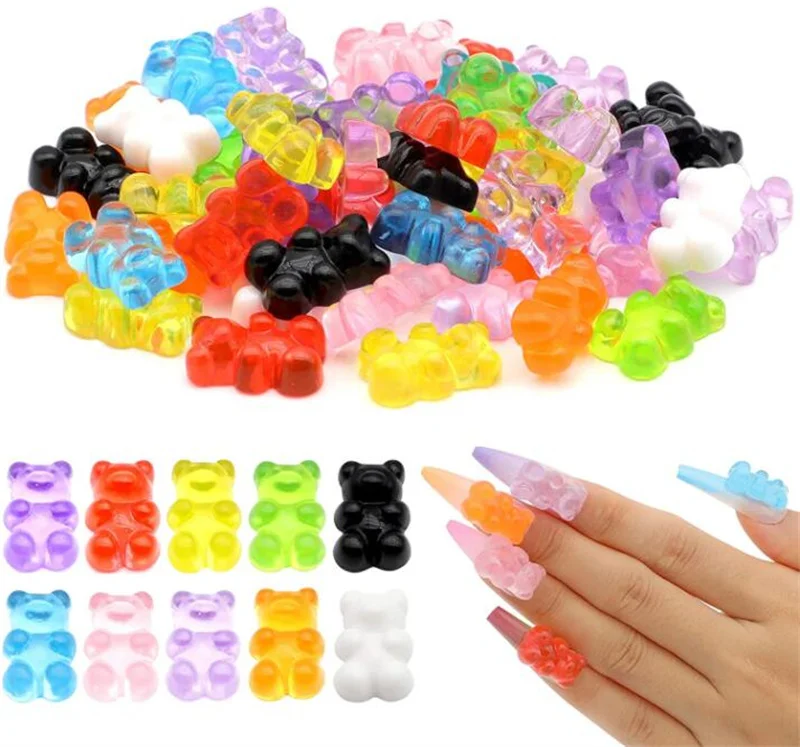 

Подвеска в виде медведя из смолы, 20 шт., 12 х18 мм