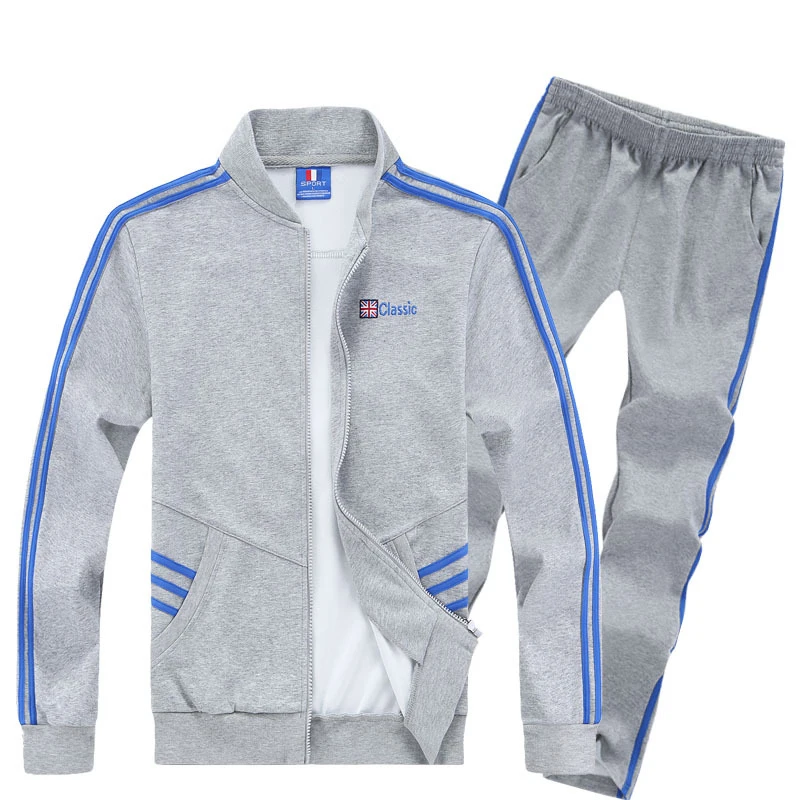 Мужской спортивный костюм для баскетбола и бега хлопковый большого размера