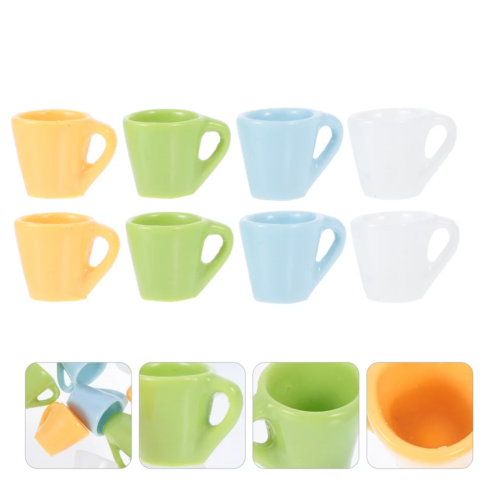 

8pcs Mini Scene Models Mini Mug Cup Models Mini Landscape Props Mini Cups