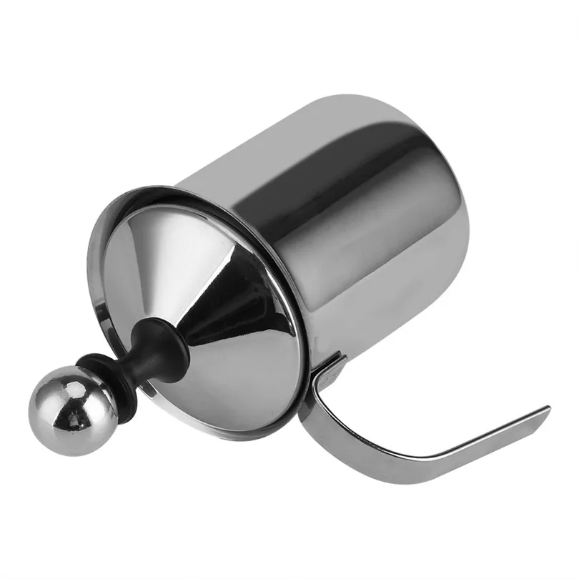 400/800 мл для взбивания молока сливки пена Кофе тянуть Нержавеющая сталь цветок